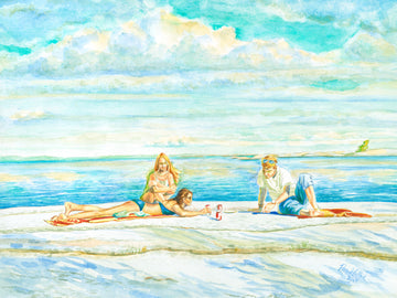 "Summertime Bliss", Georgian Bay Friends Watercolor Print | Lake Huron Fine Art
