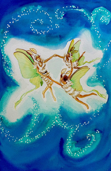 “Maybe We Move It Together” | Watercolor Fairy Painting