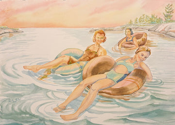 Pink Skies Reflections: Painting the Quiet Moments on Georgian Bay