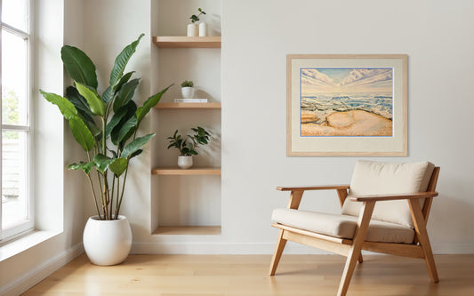 The Limestones I – Georgian Bay Watercolor Print, Lake Huron Art