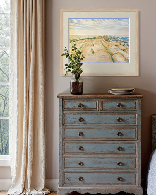 The Limestones III – Georgian Bay Watercolor Print, Lake Huron Art