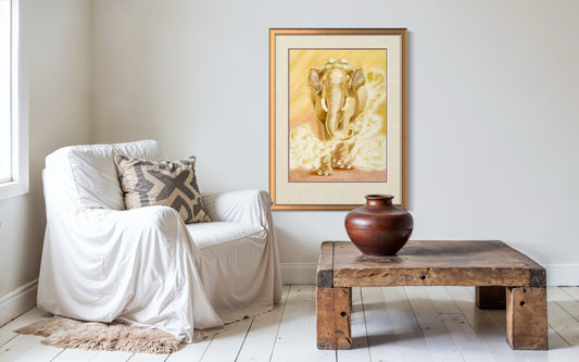 "Sabu", Asian Elephant Watercolor Print | Cincinnati Zoo Art