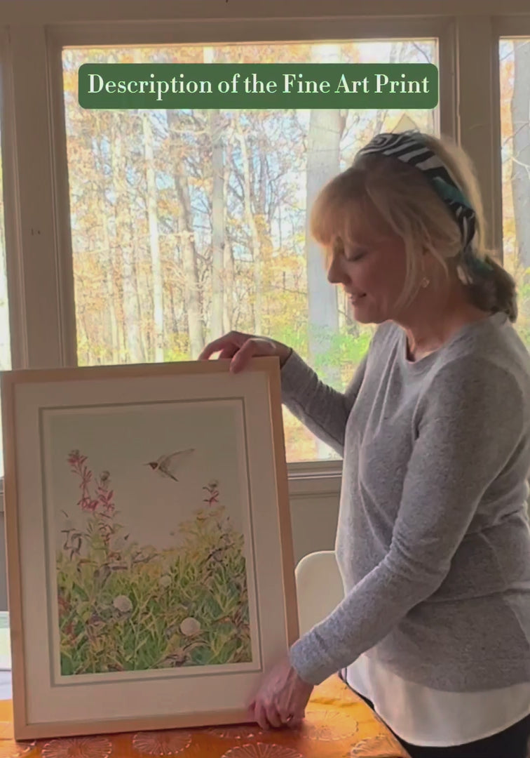 Pamela Hallock explains why framing is recommended for the Midwest Garden fine art print.