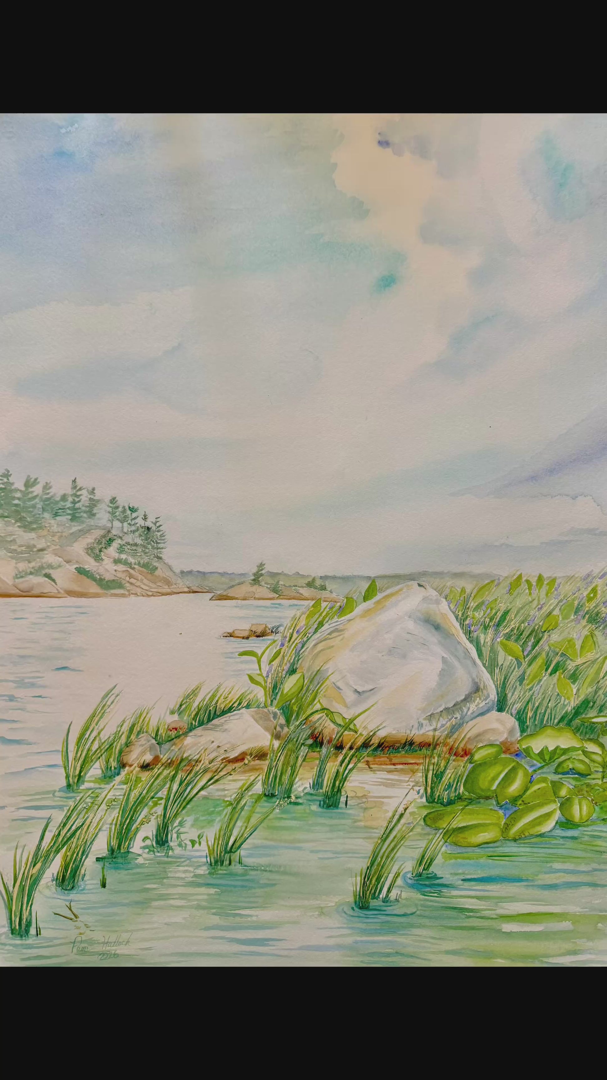 Granite and Wind
Painting the Sky
Original Watercolor by Pamela Hallock