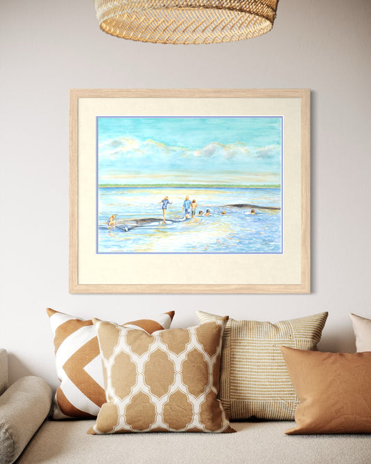 "Shoal Hopping", Swimming the Shoals Watercolor Print | Georgian Bay Fine Art
