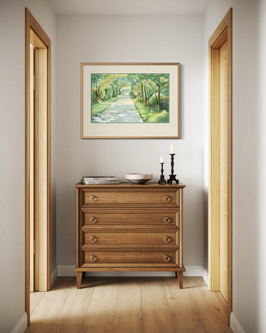 "Loveland Bike Trail, Watercolor Print | Ohio Landscape Art