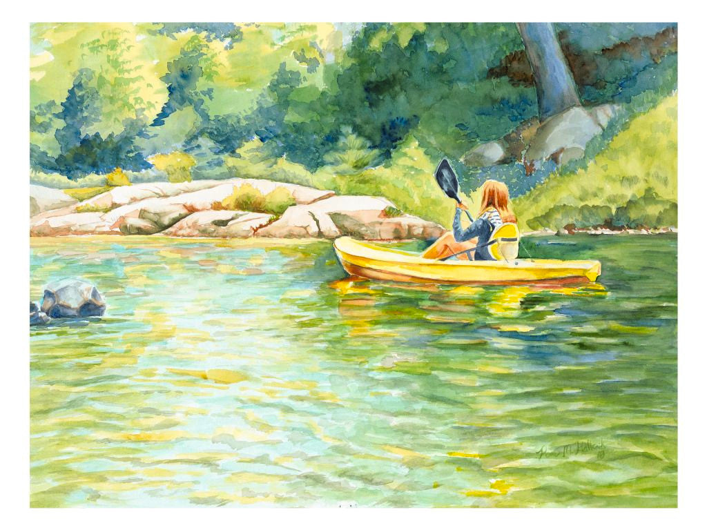 Silent Bay, watercolor print Bay Watercolors